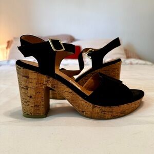 American Eagle wedge platforms cork